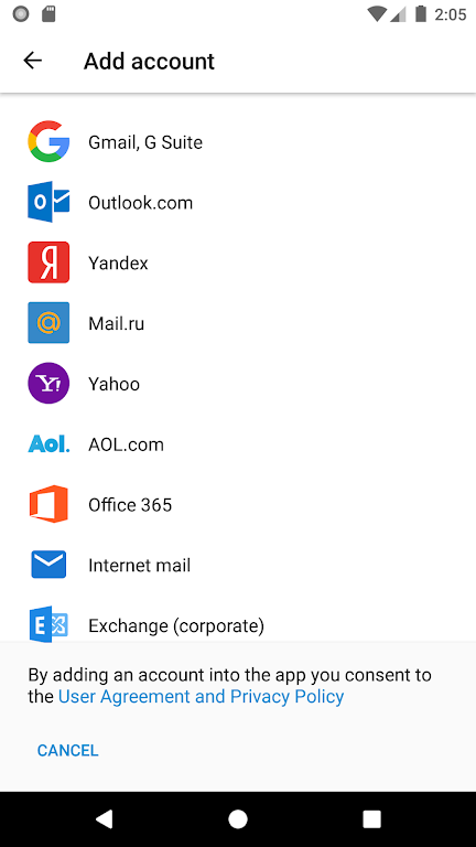 Sugar Mail email app स्क्रीनशॉट 1