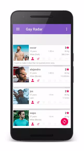 Gay Radar - dating, meeting chat hookup with men.應用截圖第2張
