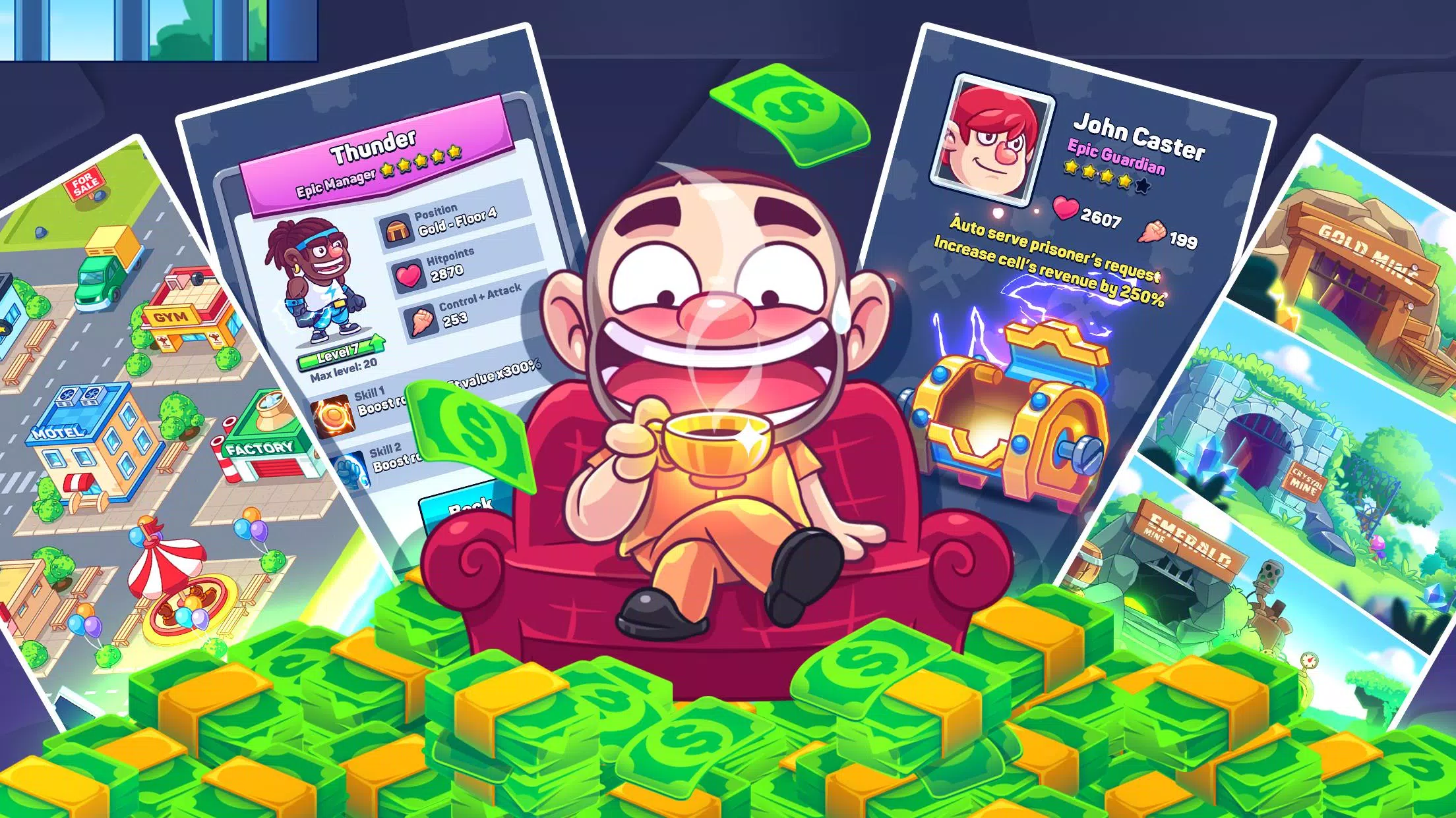 Idle Prisoner  Inc - Mine & Crafting Building應用截圖第3張