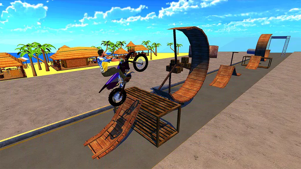 Racing Bike Stunts & Ramp Riding Captura de pantalla 1