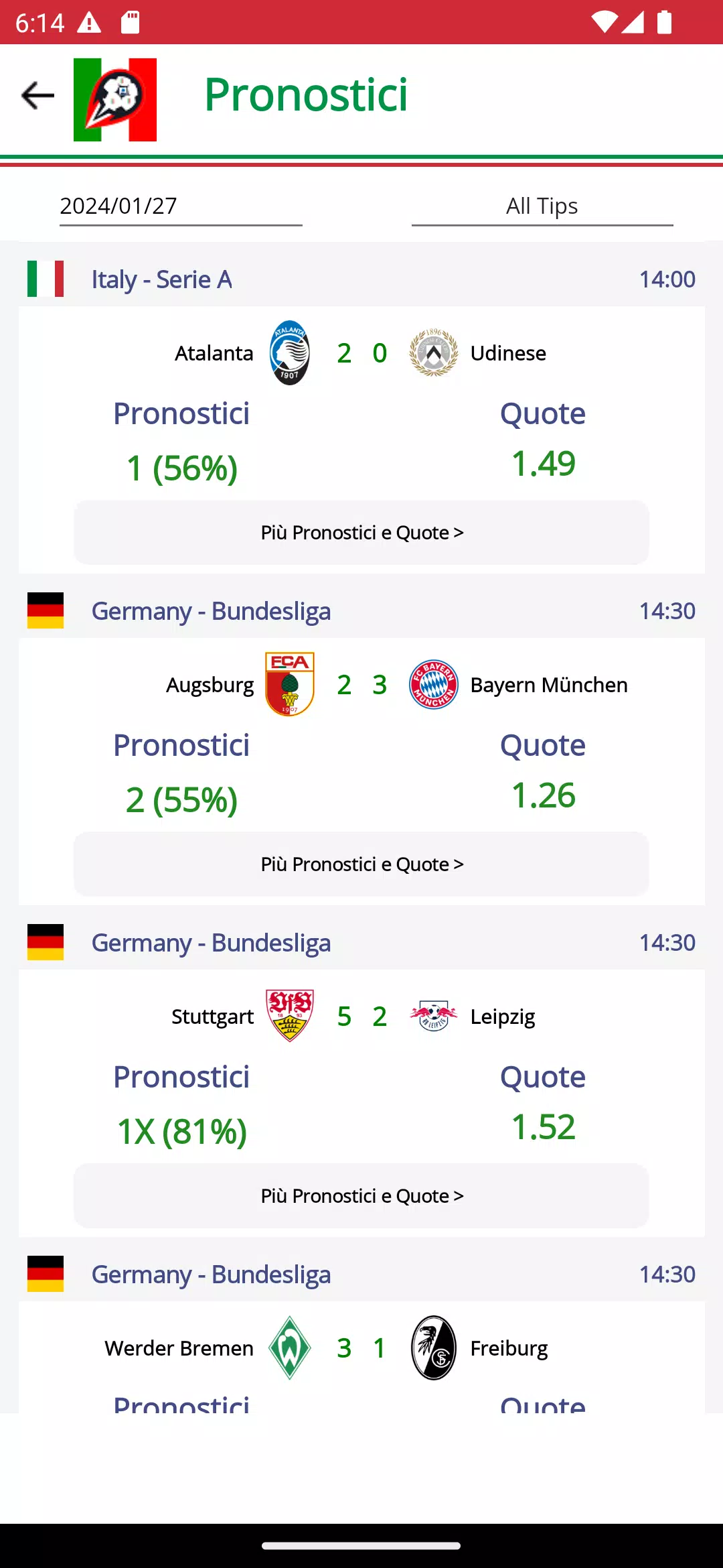 Football Serie A Calcio Italy Screenshot 2