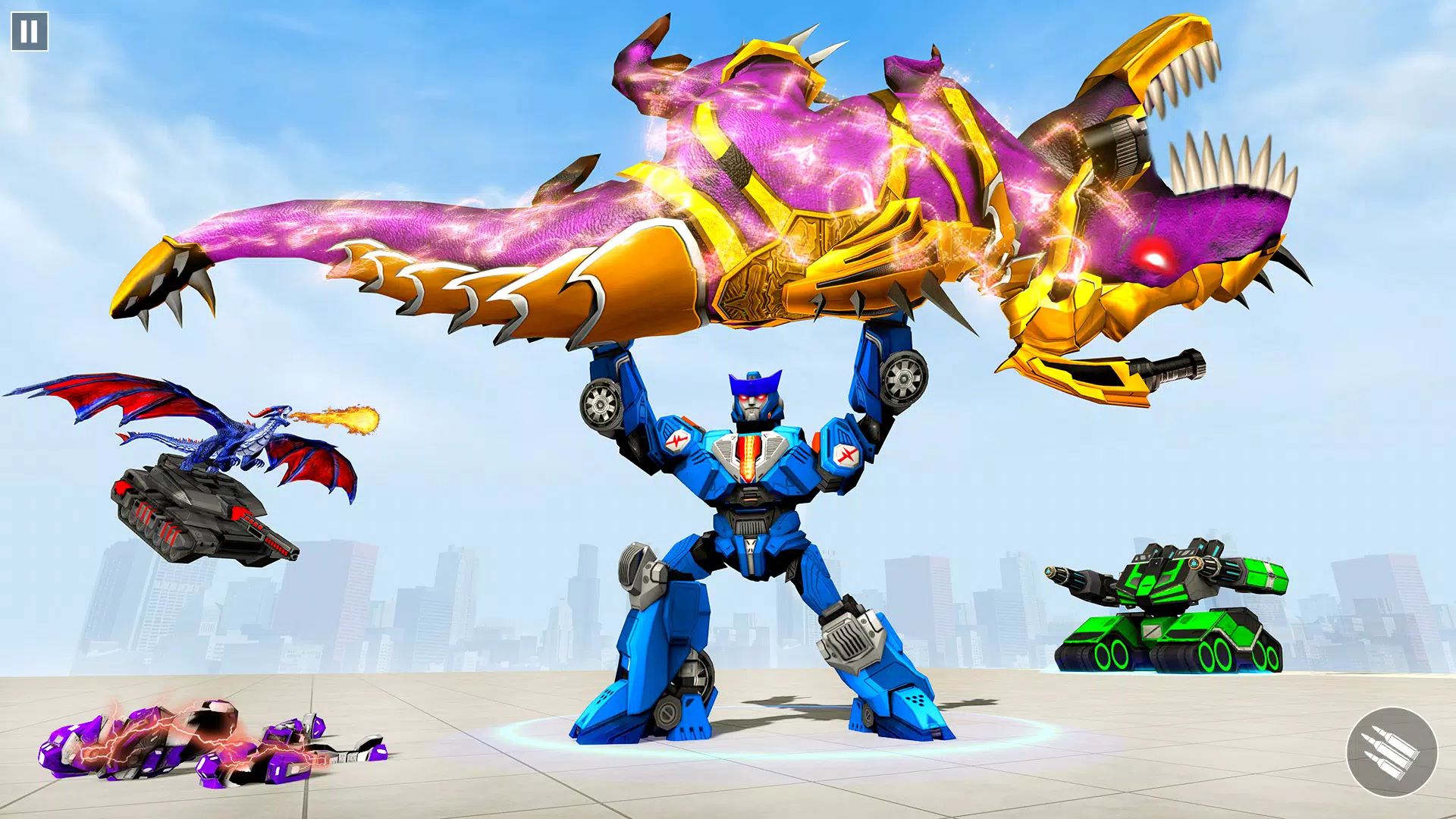 Dino Robot Car Transform Game Captura de pantalla 4