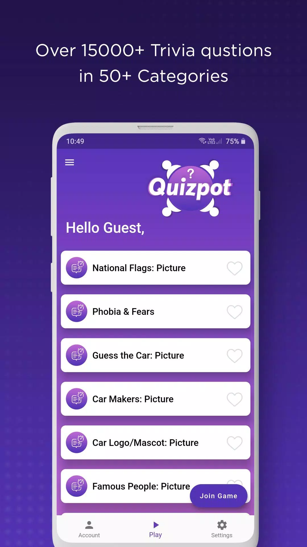 QuizPot: Group GK Quiz Trivia應用截圖第2張