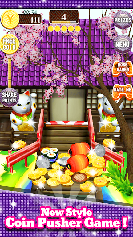 Coin Japan Pusher Fever Mania Скриншот 1