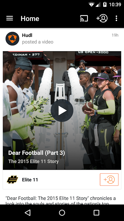 Hudl Screenshot 2