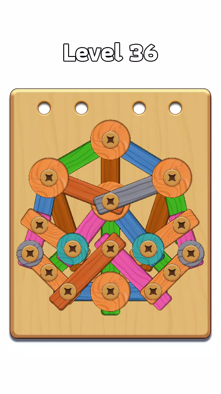 Wood Nuts & Bolt: Screw Puzzle Capture d’écran 2