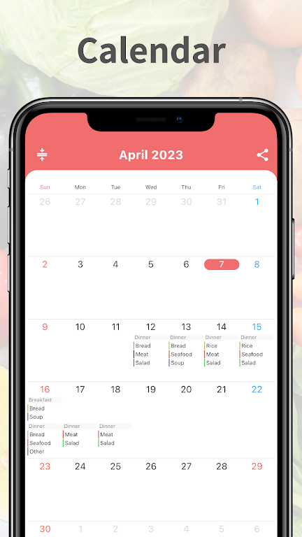 Daily Meal Planner 스크린샷 1