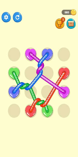 Tangled Line 3D: Knot Twisted Capture d'écran 1