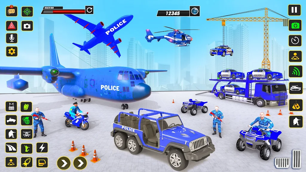 Police Car transporter Game 3D スクリーンショット 2