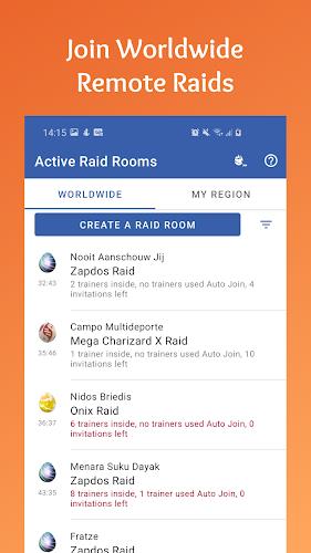 PokeRaid - Worldwide Remote Ra स्क्रीनशॉट 1