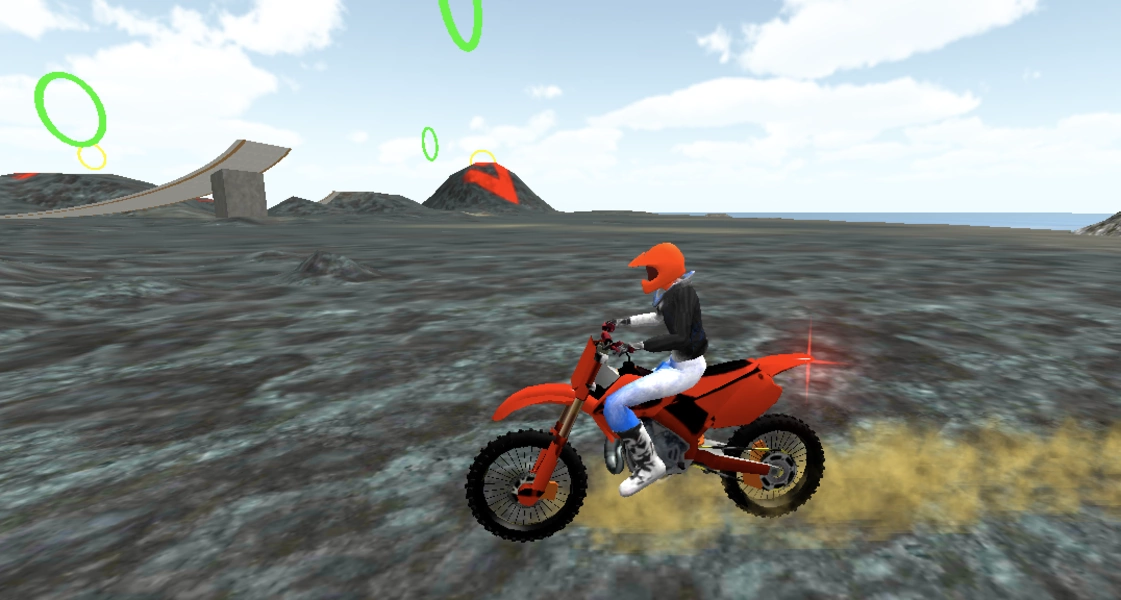 Motocross Volcano Jumping スクリーンショット 1