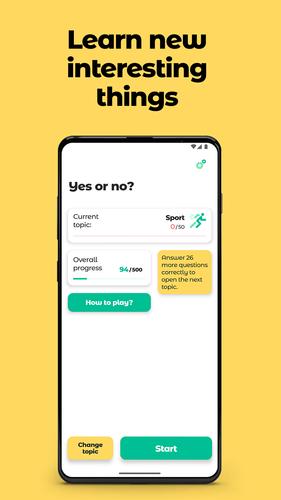 Yes or No? Trivia with facts. Screenshot 2