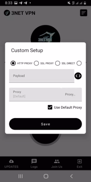 3NET VPN स्क्रीनशॉट 2