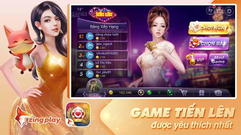 Tiến lên Miền Nam - Tiến Lên - ZingPlay Screenshot 1