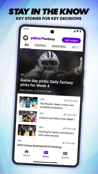 Yahoo Fantasy: Football & more Скриншот 4