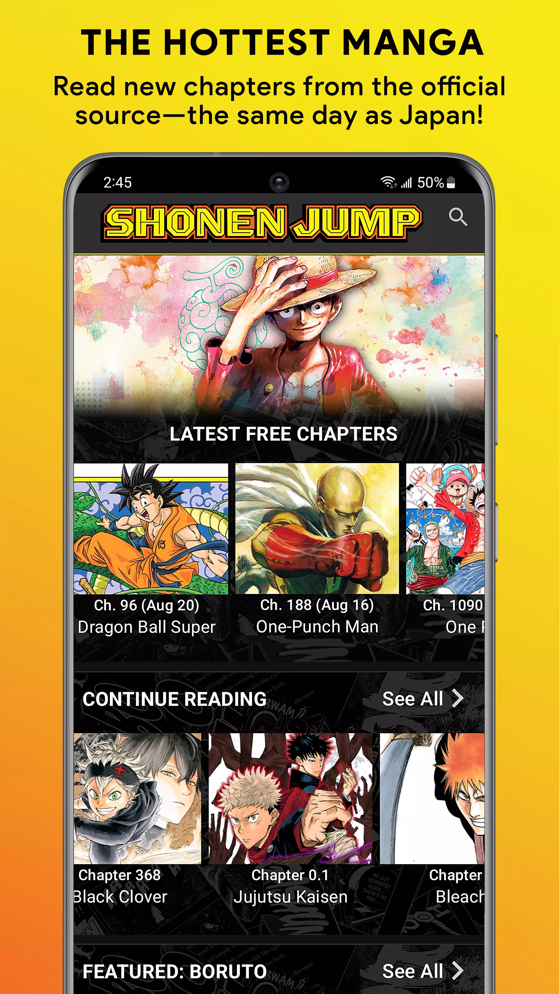 Shonen Jump Manga & Comics應用截圖第1張