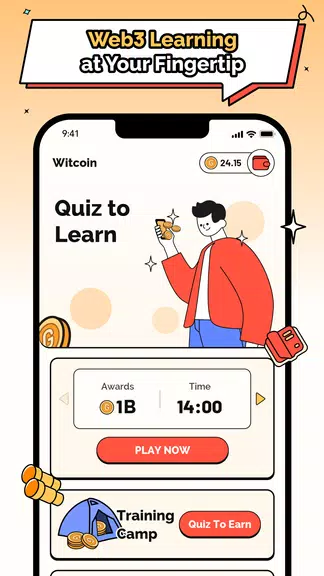 Witcoin: Web3 Play to Learn 스크린샷 1