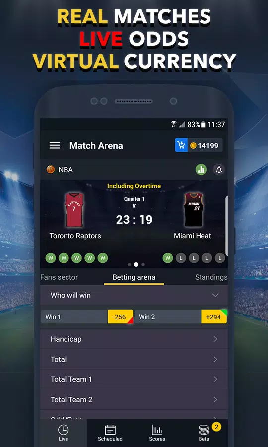 Sports Betting Game - BET UP スクリーンショット 1