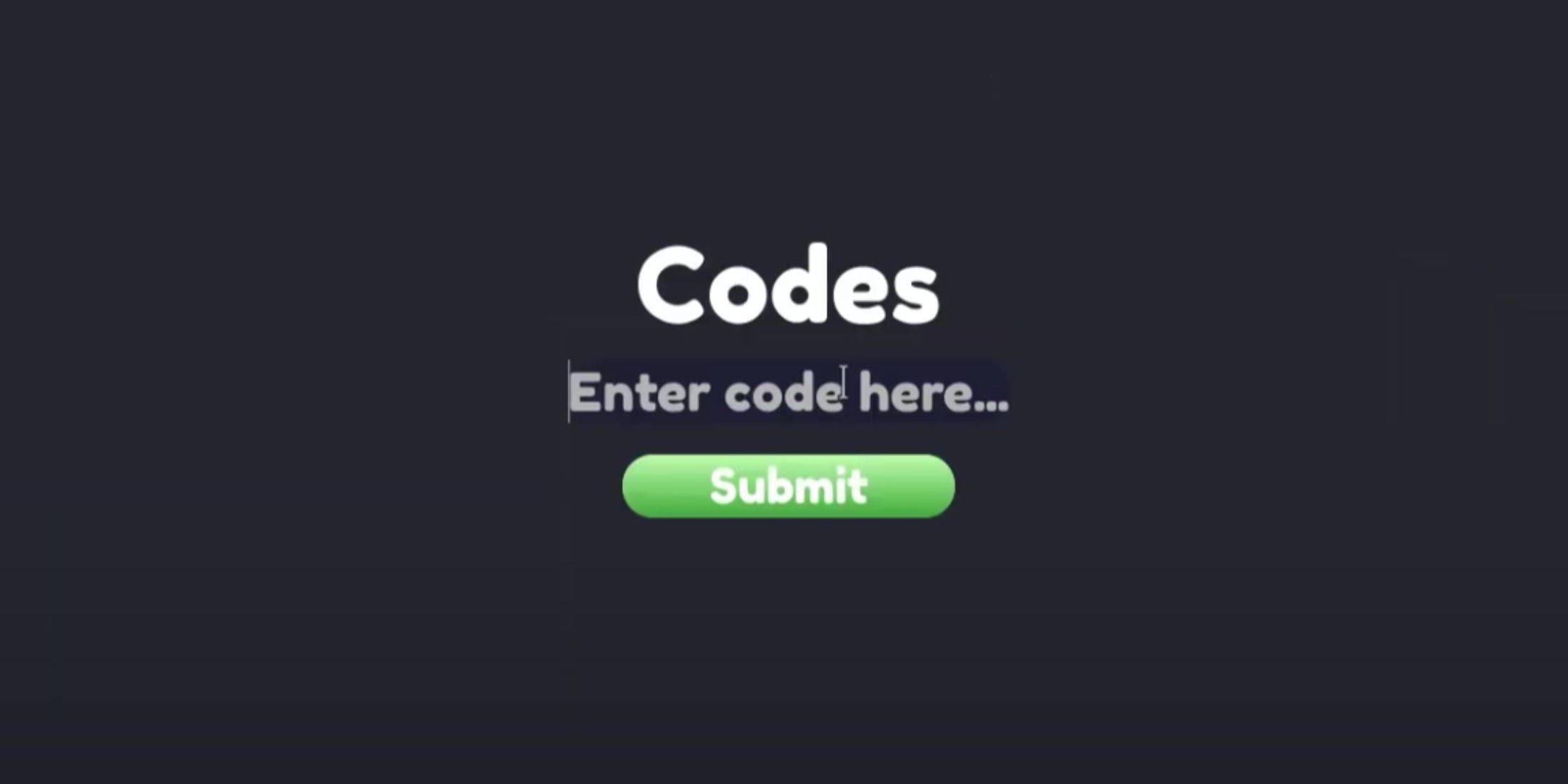 Code Redemption Screen