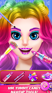 DIY Makeup Games: Candy Makeup Captura de pantalla 1