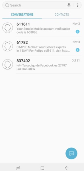 Samsung Messages Screenshot 3