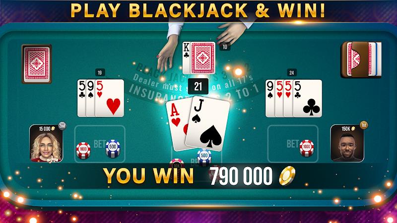 Blackjack 21 All Star - Casino 스크린샷 1