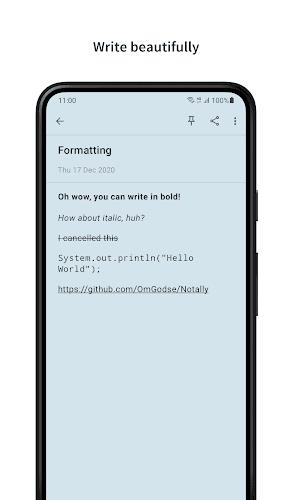 Notally - Minimalist Notes Captura de tela 3