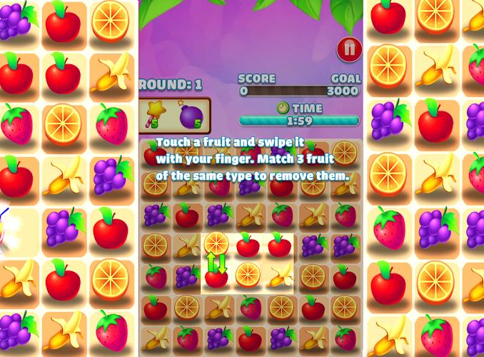 Juicy Fruit - Match 3 Fruit 스크린샷 2