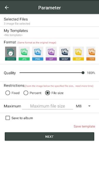 Photo Compressor स्क्रीनशॉट 4