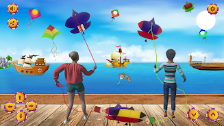 Kite Game 3D Kite Flying Games Captura de pantalla 1