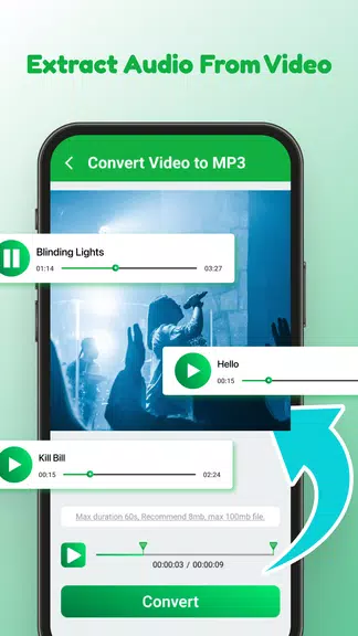 Video to MP3: Video Converter應用截圖第2張