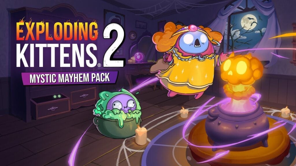 이번 할로윈에는 마담 베아트리체가 Exploding Kittens 2에서 당신의 미래를 예측합니다!