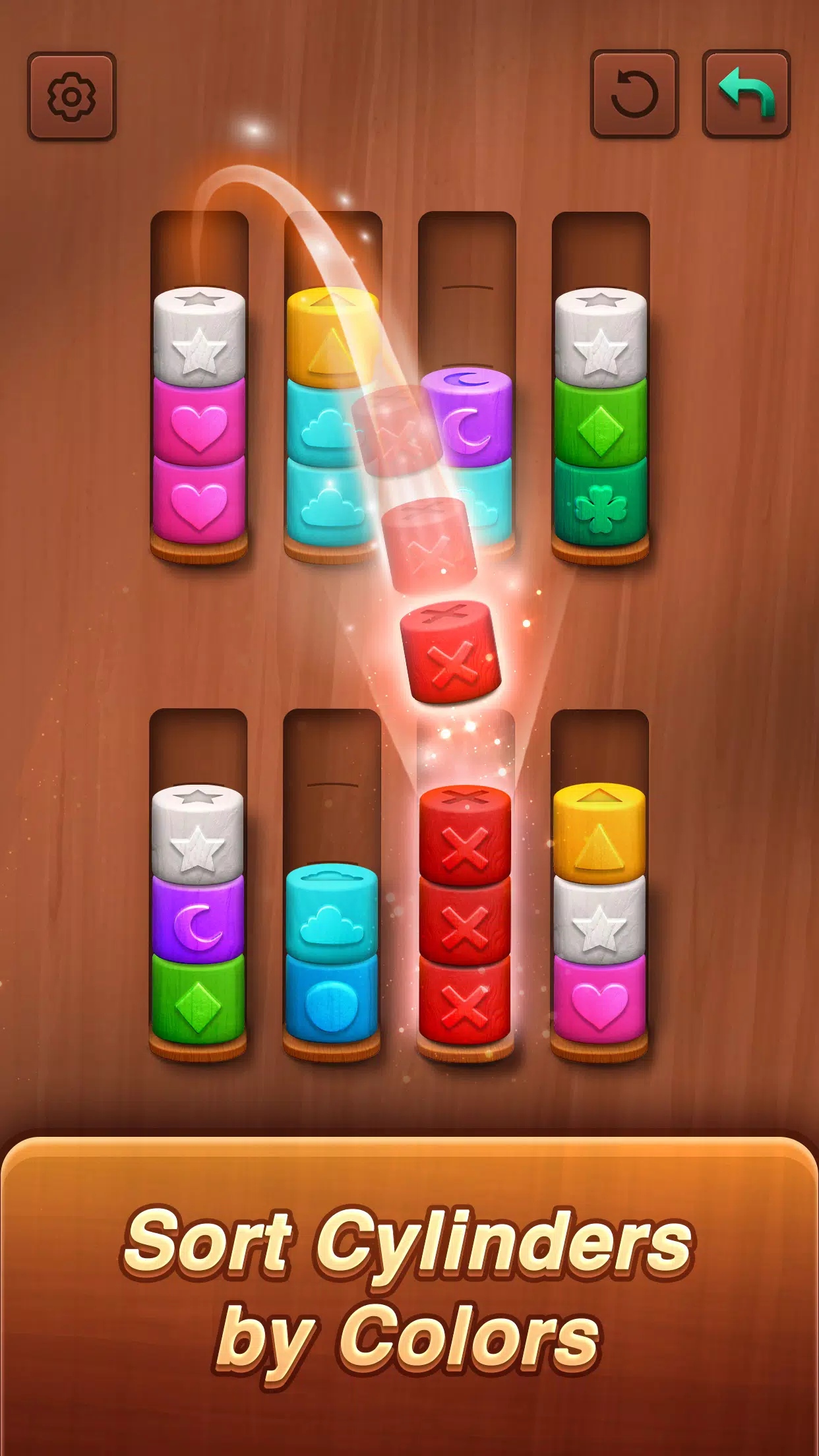 Color sort: Wood Cylinder Saga應用截圖第1張