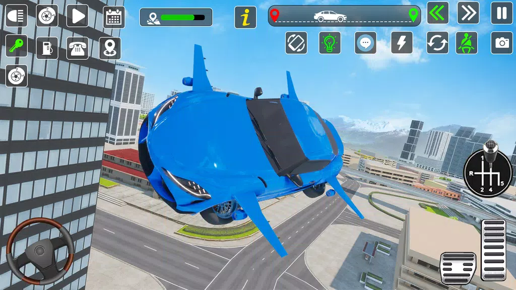 Flying Car Games Car Flight 3D應用截圖第4張