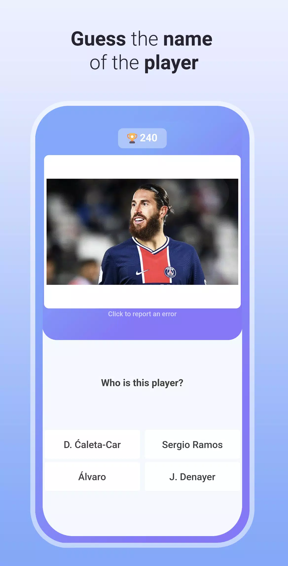 Quiz Soccer - Guess the name应用截图第4张