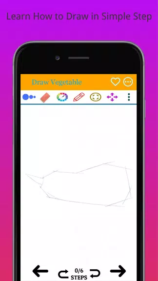 How to Draw Real Vegetables スクリーンショット 1
