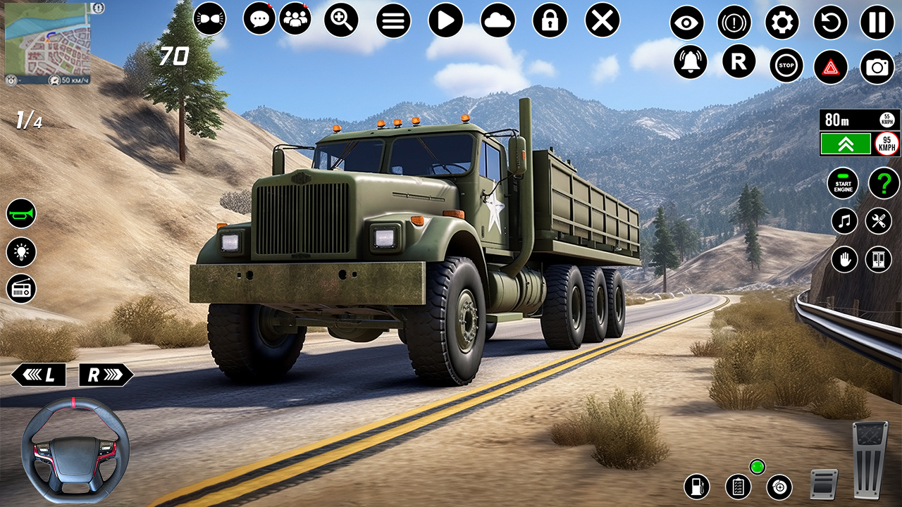 Army Cargo Driver - Truck Game Captura de pantalla 4