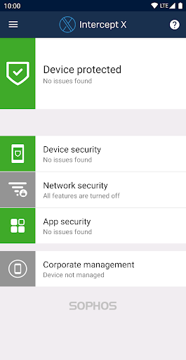 Sophos Intercept X for Mobile Captura de pantalla 1