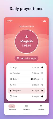 Fajr: Fajr Alarm, Prayer Times Capture d’écran 1