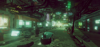 VR Cyberpunk City Capture d'écran 2