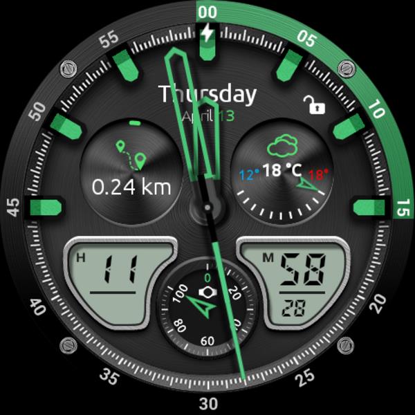 Fury Watch Face Captura de tela 3