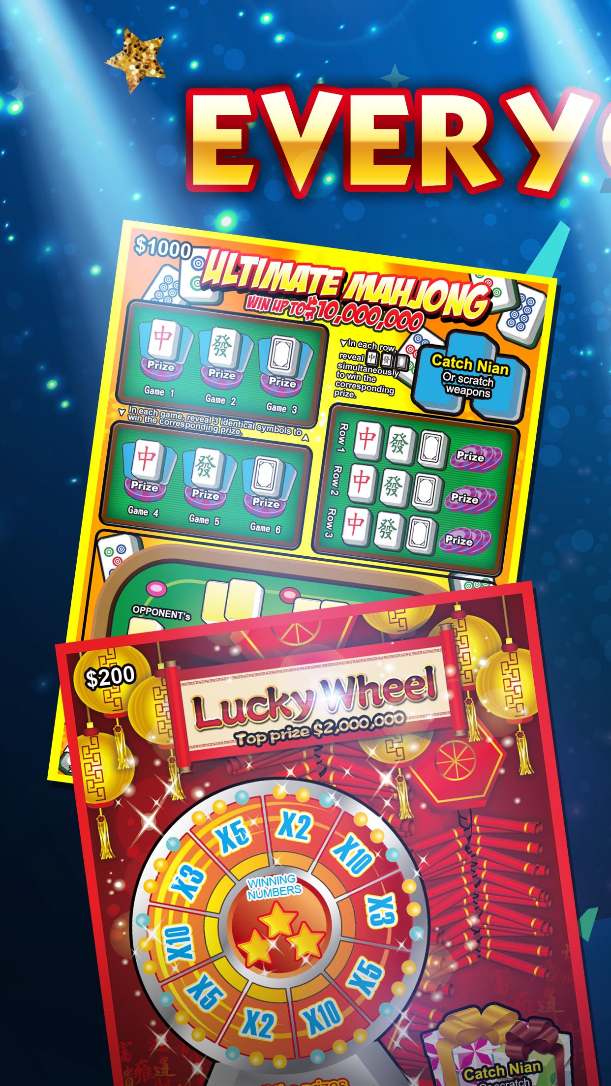 Lottery Scratch Off - Mahjong應用截圖第1張