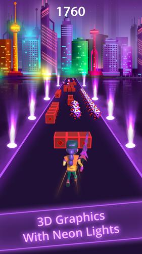 Blade Slash Runner on Beats 3D Screenshot 4