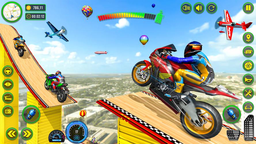 Mega Ramp Stunts Bike Games 3d應用截圖第3張