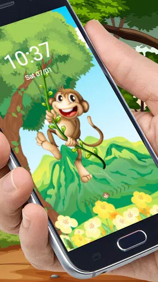 The Cute Cartoon Monkey Theme應用截圖第4張