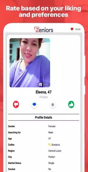 Zeniors - Dating für Singles Screenshot 3