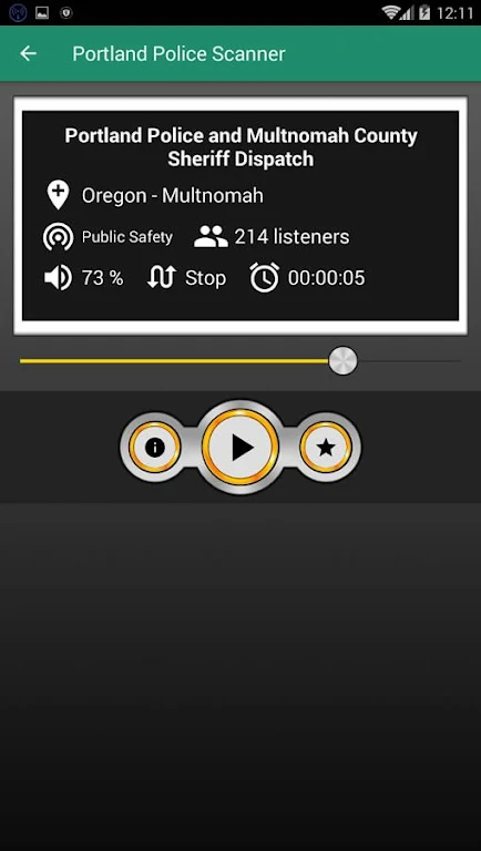 Portland Police Scanner Free Police Scanner App Captura de tela 1