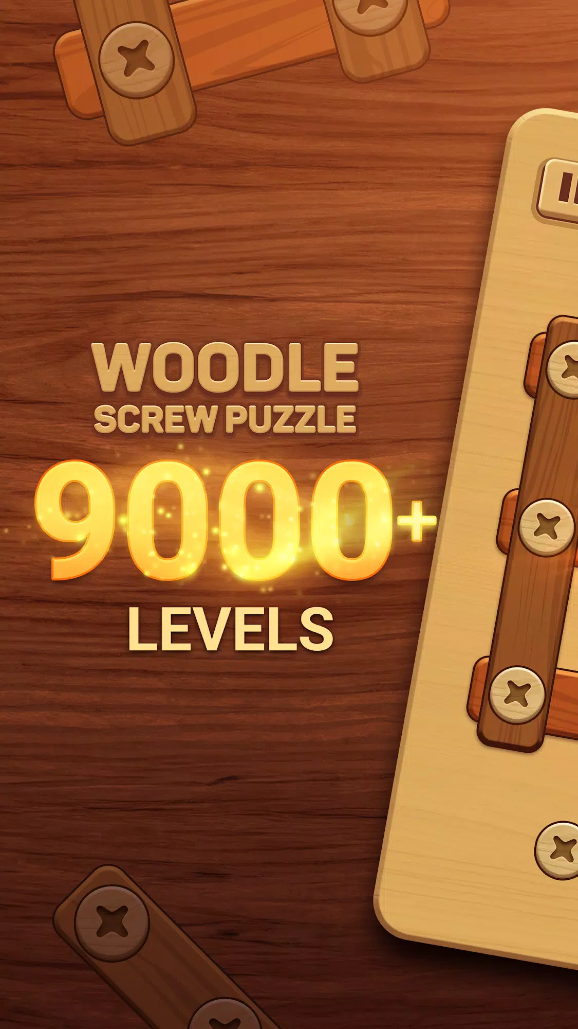 Woodle - Wood Screw Puzzle スクリーンショット 1