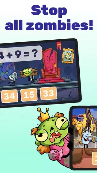 Math games: Zombie Invasion应用截图第2张