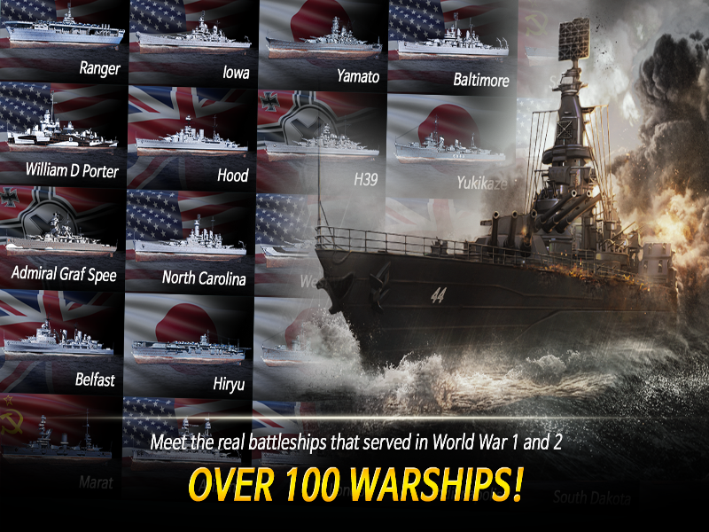 Warship Fleet Command: WW2 Mod APK Screenshot 1